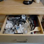 Kitchen organization – inside closed drawers