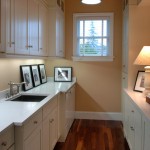 Laundry room storage and lighting… 2 must haves
