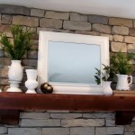 Fireplace mantel, add some touches of Spring