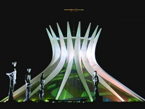 The Cathedral of Brasilia by Oscar Niemeyer