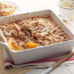 Summer Peach Crisp with Maple Cream Sauce Recipe