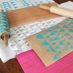 Create Custom Giftwrap Paper: DIY Rolling Pin Stamp