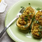 Holiday Curry-Stuffed Delicata Squash Recipe