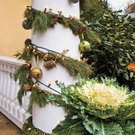 How to Use Holiday Garland to Decorate Outdoor Columns