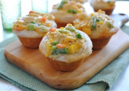 Simple Family Dinner: Chicken Pot Pie Muffins Recipe