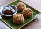 Toasted Pecan Ice Cream Balls w/ Hot Fudge Dipping Sauce Recipe