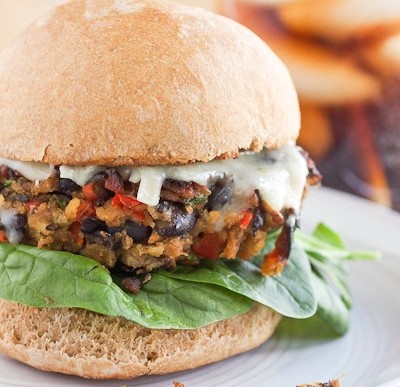 Savory Veggie Black Bean Burgers Recipe