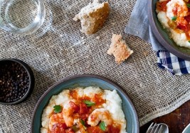 Southern Gumbo Gravy over Stone-Ground Grits Recipe