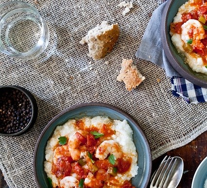 Southern Gumbo Gravy over Stone-Ground Grits Recipe