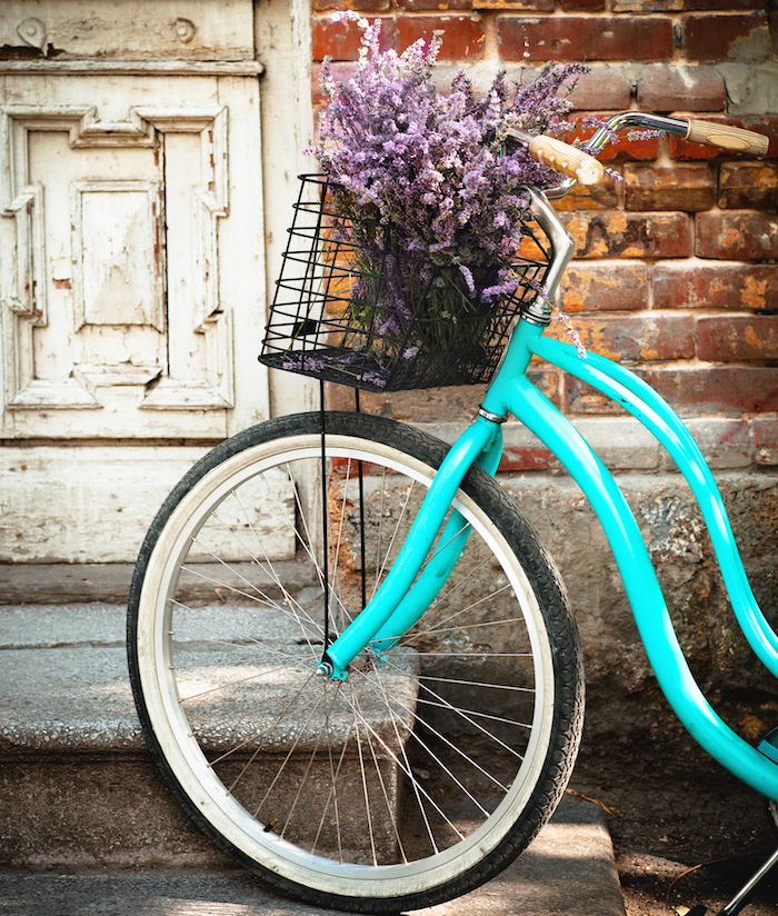 bike with flowers