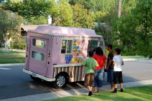 summer ice cream truck
