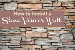 how to install stone veneer wall