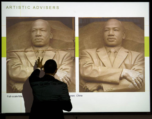 MLK change to statue