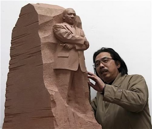 MLK_Statue and sculptor
