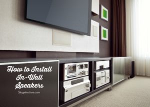 In wall speakers installation