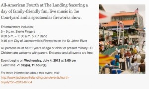 4th july jacksonville florida