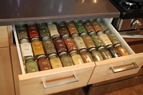 Spice rack drawer