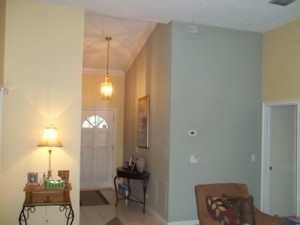 foyer wall_light green before