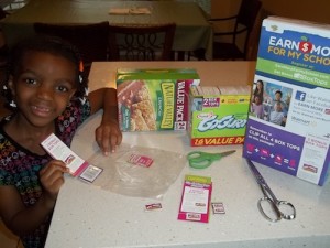 Jingit saving box tops for school