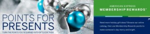 American Express points for presents banner