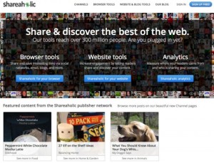 shareaholic publishers network Stagetecture