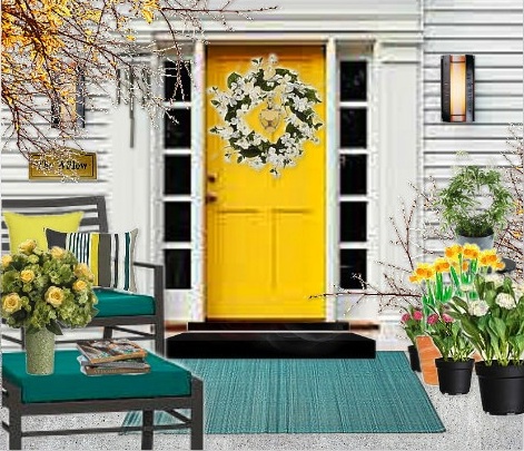 Olioboard Inspiration – Bringing Springtime to your Front Porch