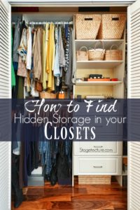 hidden storage closet ideas