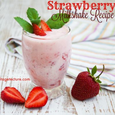 Frothy Strawberry Summer Milkshake Recipe
