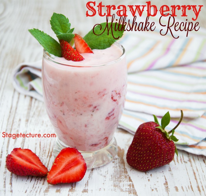 Strawberry milkshake recipe