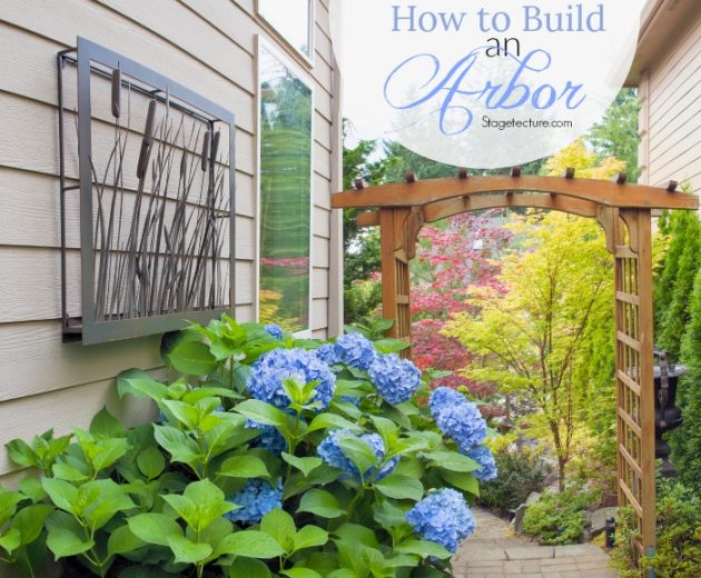 DIY Summer Idea: How to Build Arbor for your Backyard
