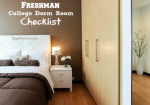 college dorm room checklist