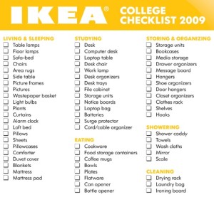 college list essentilas