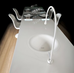 Gessi Goccia dining table_Stagetecture_BlogTour LA
