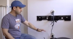 building fake wall for flat screen tv cables