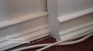 building fake wall for flat screen tv_crown moliding2