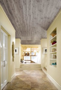 Armstrong ceiling plank_Woodhaven_1273_room_Weathered