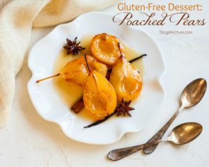 gluten free dessert poached pears