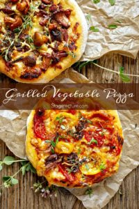 grillled vegetable pizza