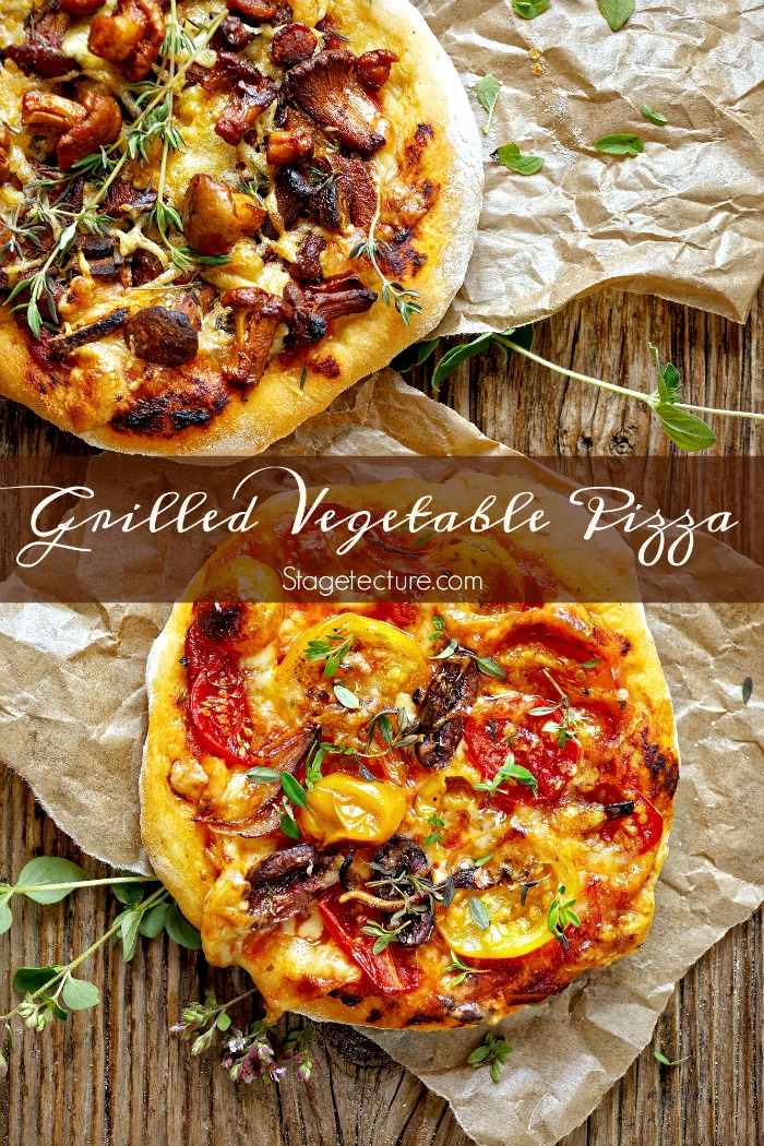 grillled vegetable pizza