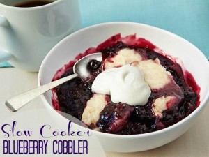 slow cooker blueberry cobbler recipe
