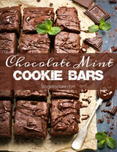 chocolate mint cookie bars