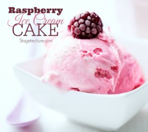 raspberry ice cream cake