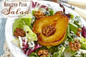 Roasted pear salad recipe