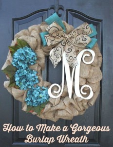 how to make a burlap wreath