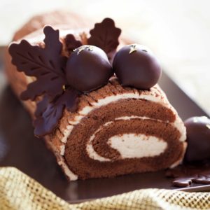 chocolate yule log