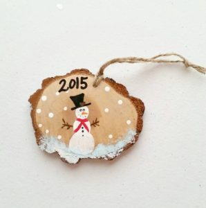 wood slice ornaments
