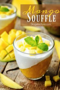 mango souffle dessert