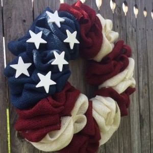 4th july burlap wreath