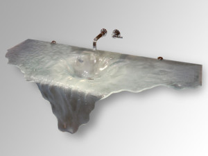 Glass sinks