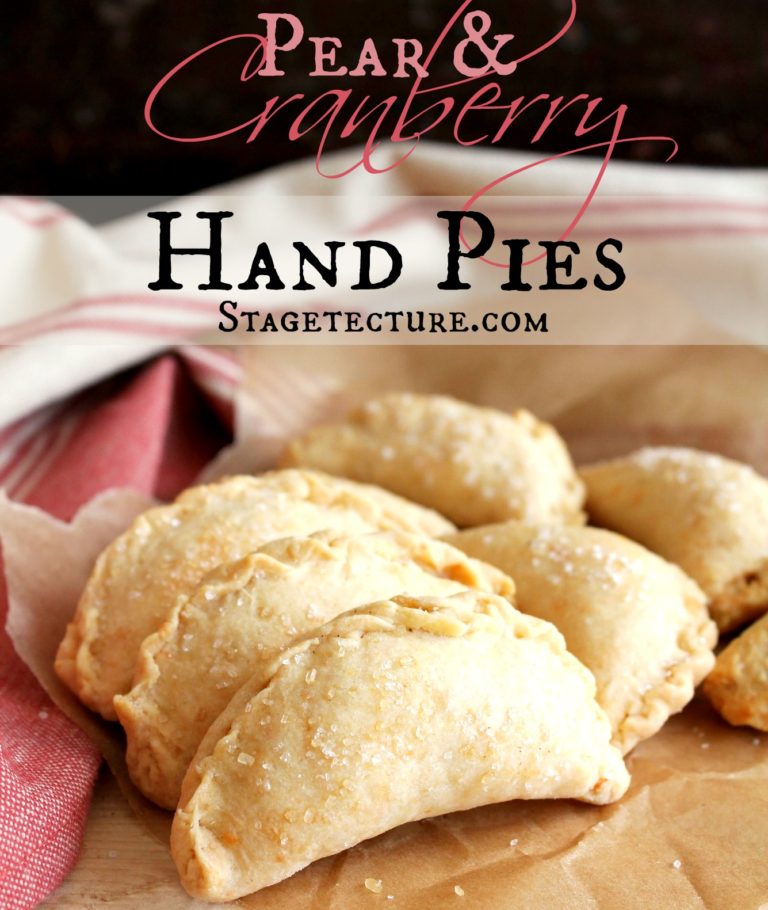 pear cranberry berry pies